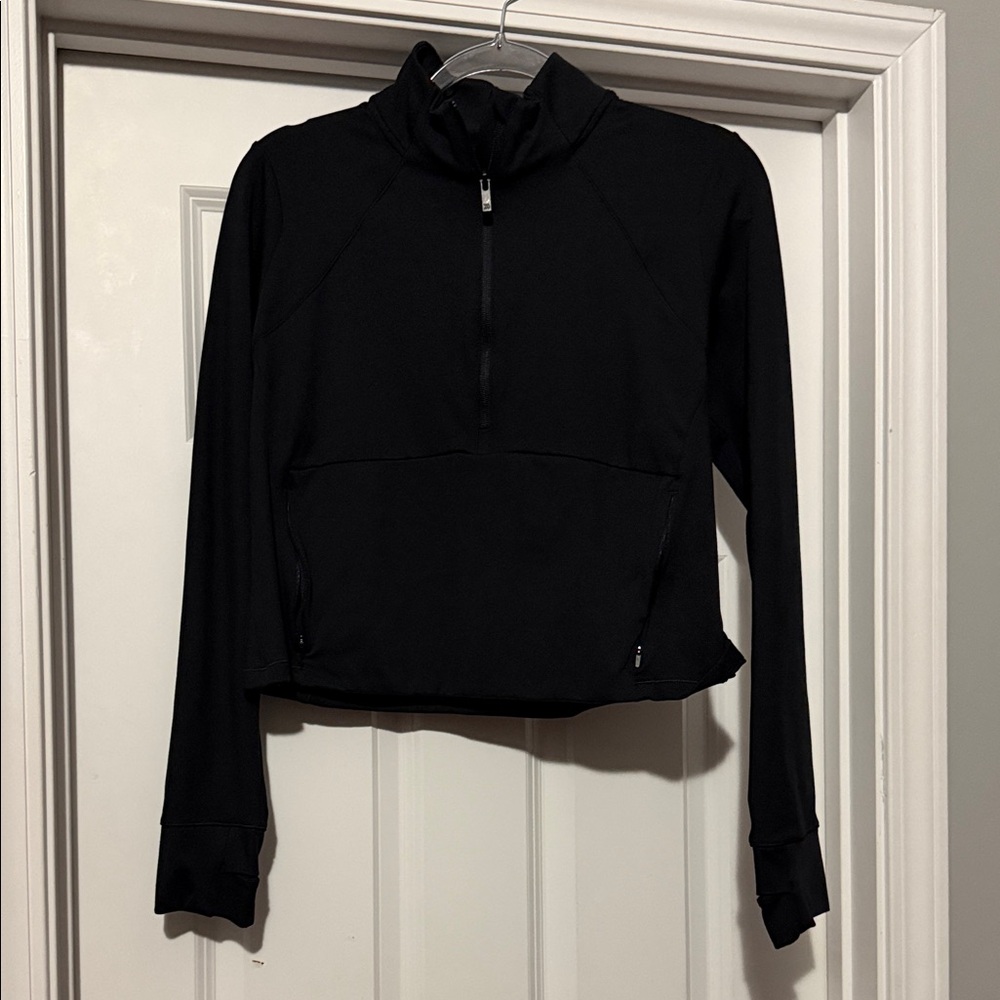All in Motion Women's Black Quarter-Zip Sweatshirt